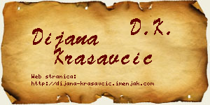 Dijana Krasavčić vizit kartica